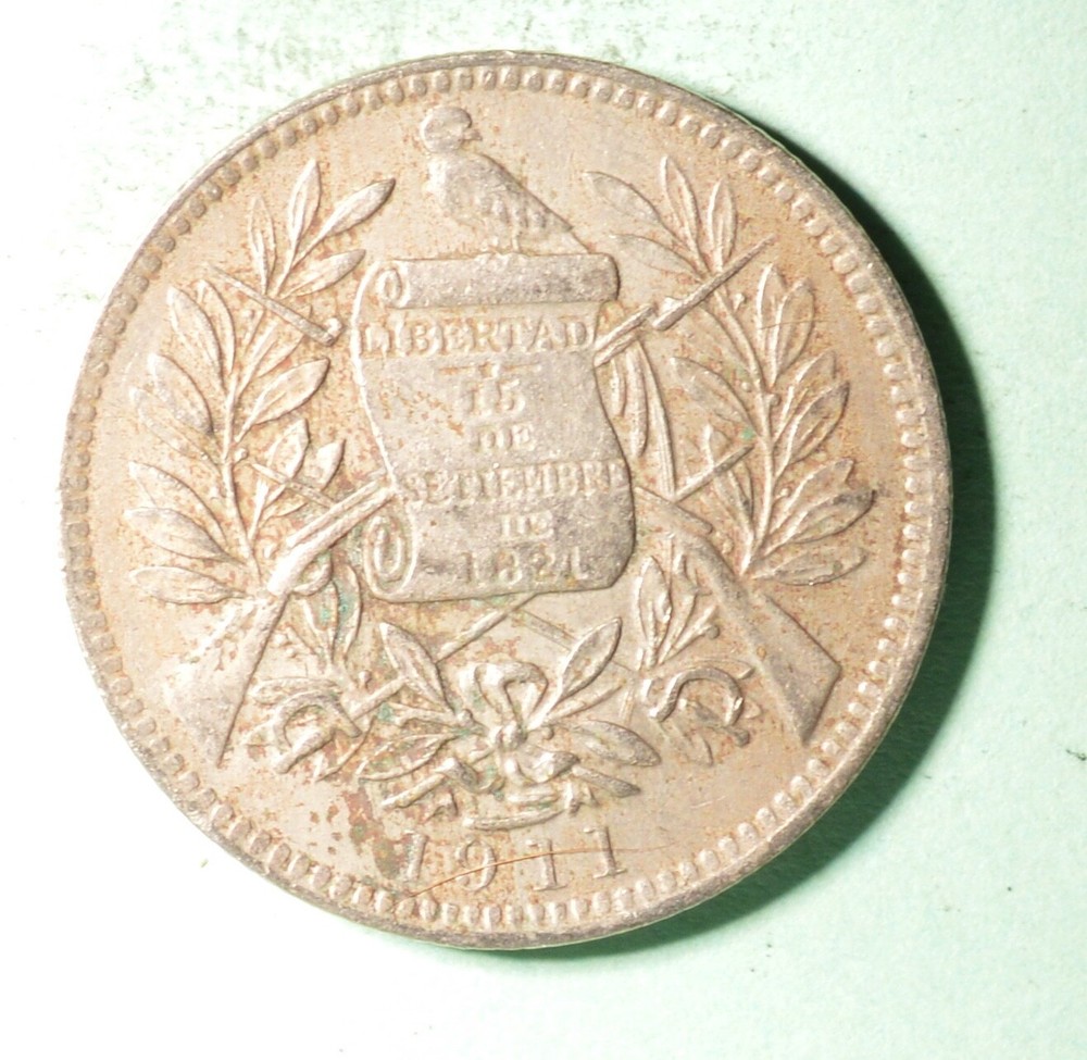 Guatemala 1 Real 1911 - InvD-291