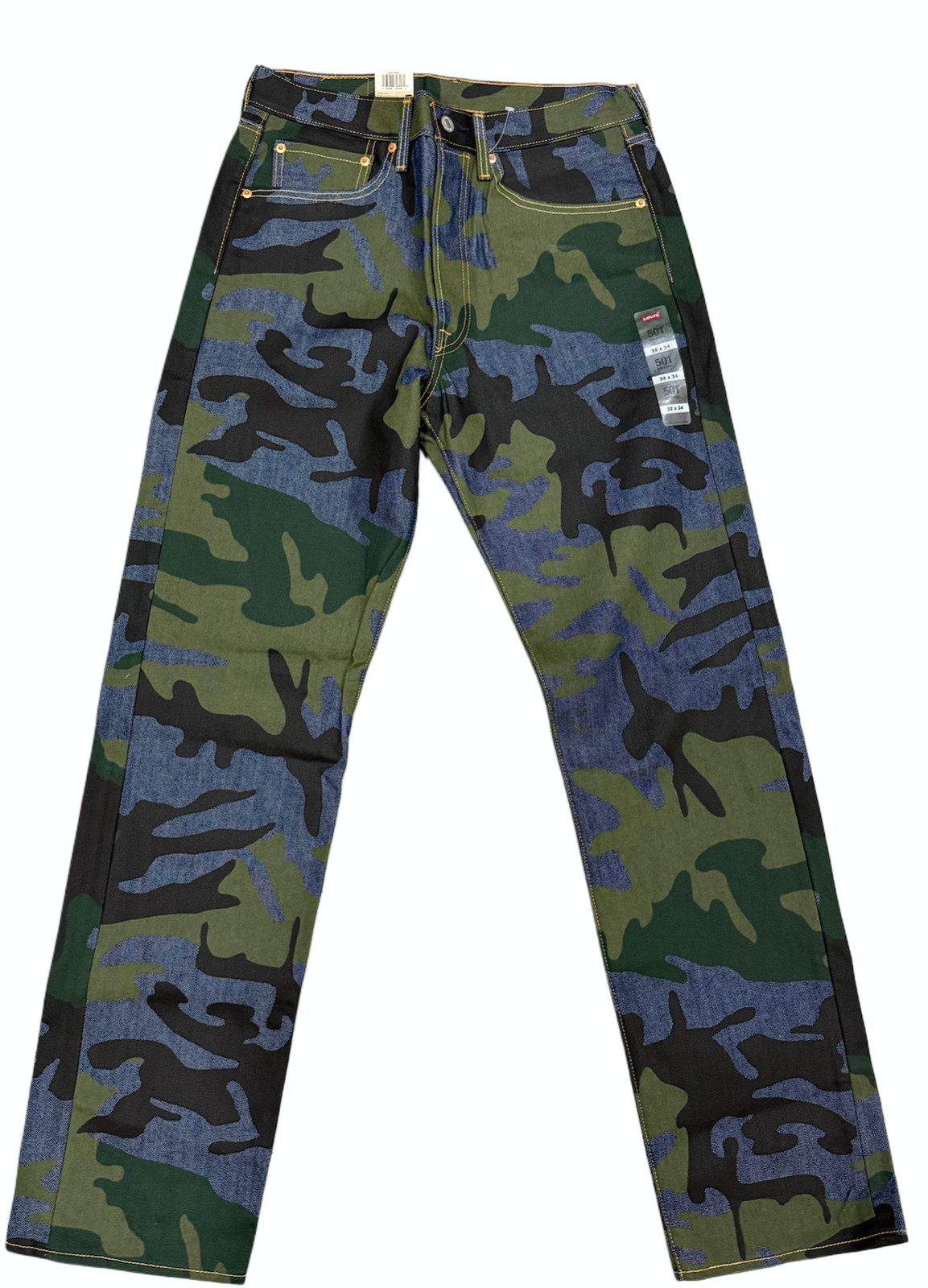 Levi's Men's 501 Original Shrink to Fit Camo Men's Jeans 005012884