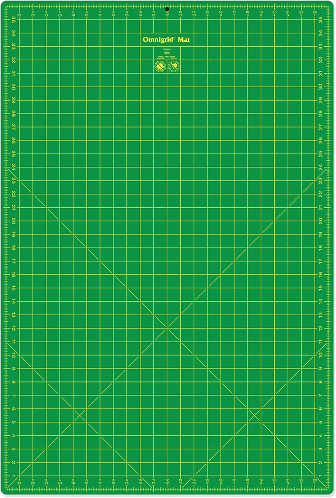 Dritz Gridded Mat, 24" X 36", Green,Grey