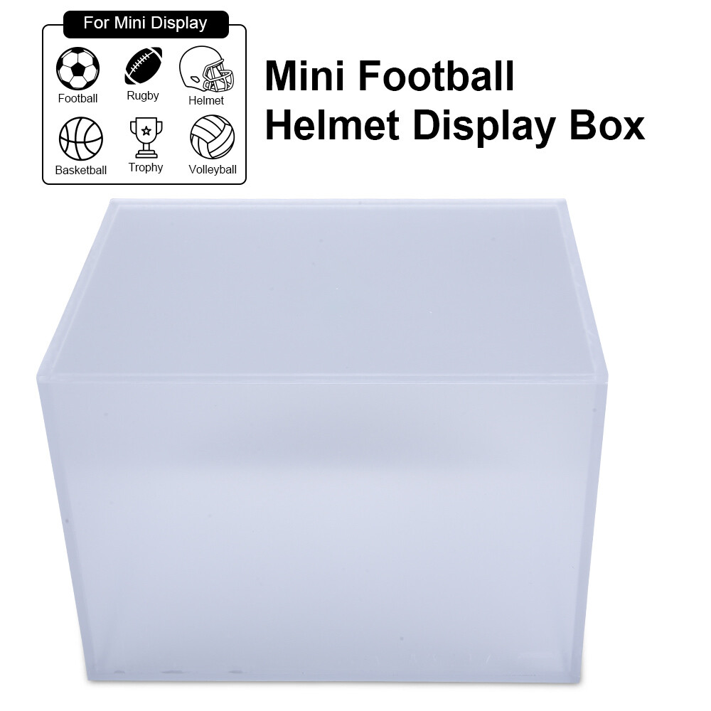 Mini Football Helmet Display Box Case Empty Container USA