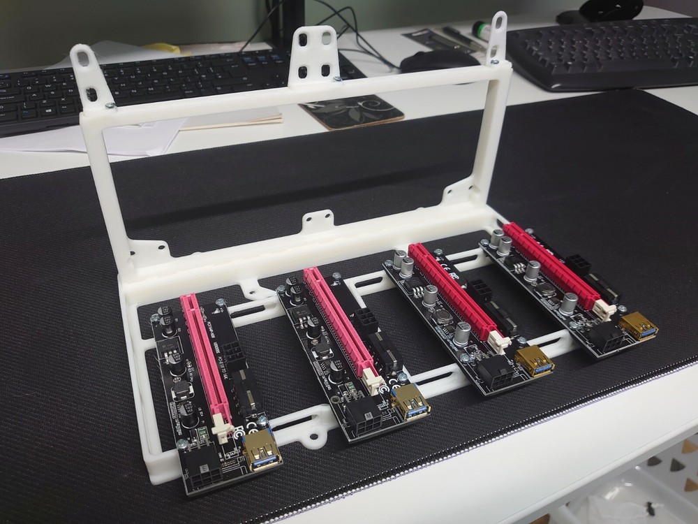 Ripe3D Quad External GPU Graphics Card Stand for DIY Mining Rig, Multi GPU Stand