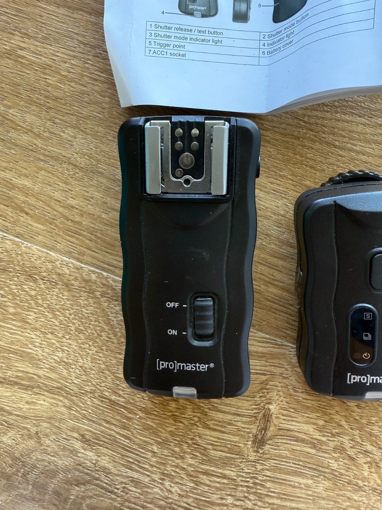 Promaster Remote Camera & Flash Trigger System Tested Works Excellent