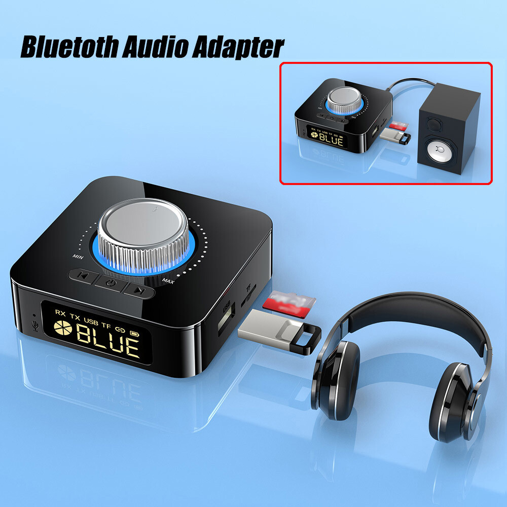 Bluetooth 5.3 Transmitter & Receiver Wireless Adapter For Home stereos/speakers