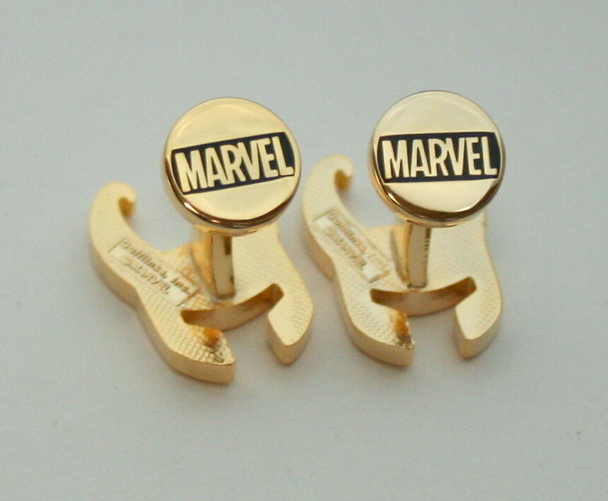 Marvel Comics Classic Loki Helmet Marvel Cufflinks New Gift Box GP