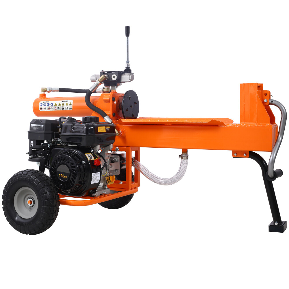 20 Ton Portable Log Splitter 7HP Engine Orange w/Auto Return Ram, Gear Pump, EPA