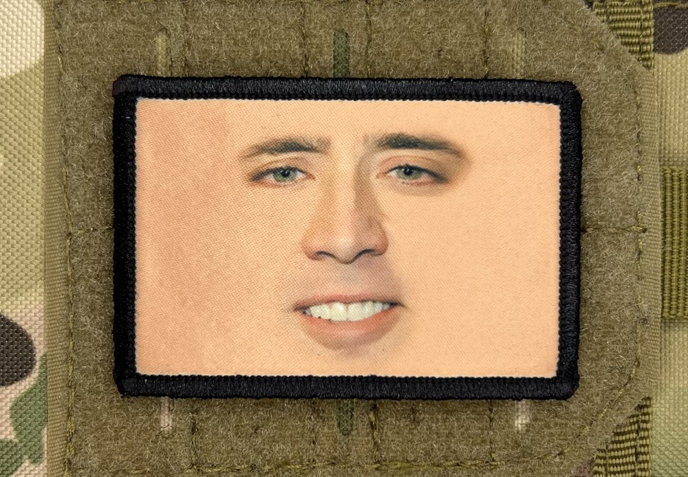 Nicholas Cage Morale Patch / Military ARMY Tactical Hook & Loop 661