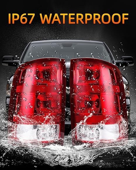 rear brake tail light compatible with 2007-2014 gmc Left Driver Side Red
