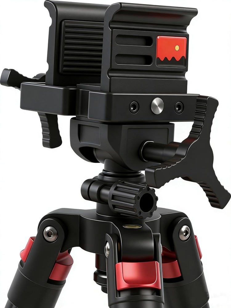 Clamping Tripod with Durable Aluminum Frame, Lightweight, Stable Design, Bubb...