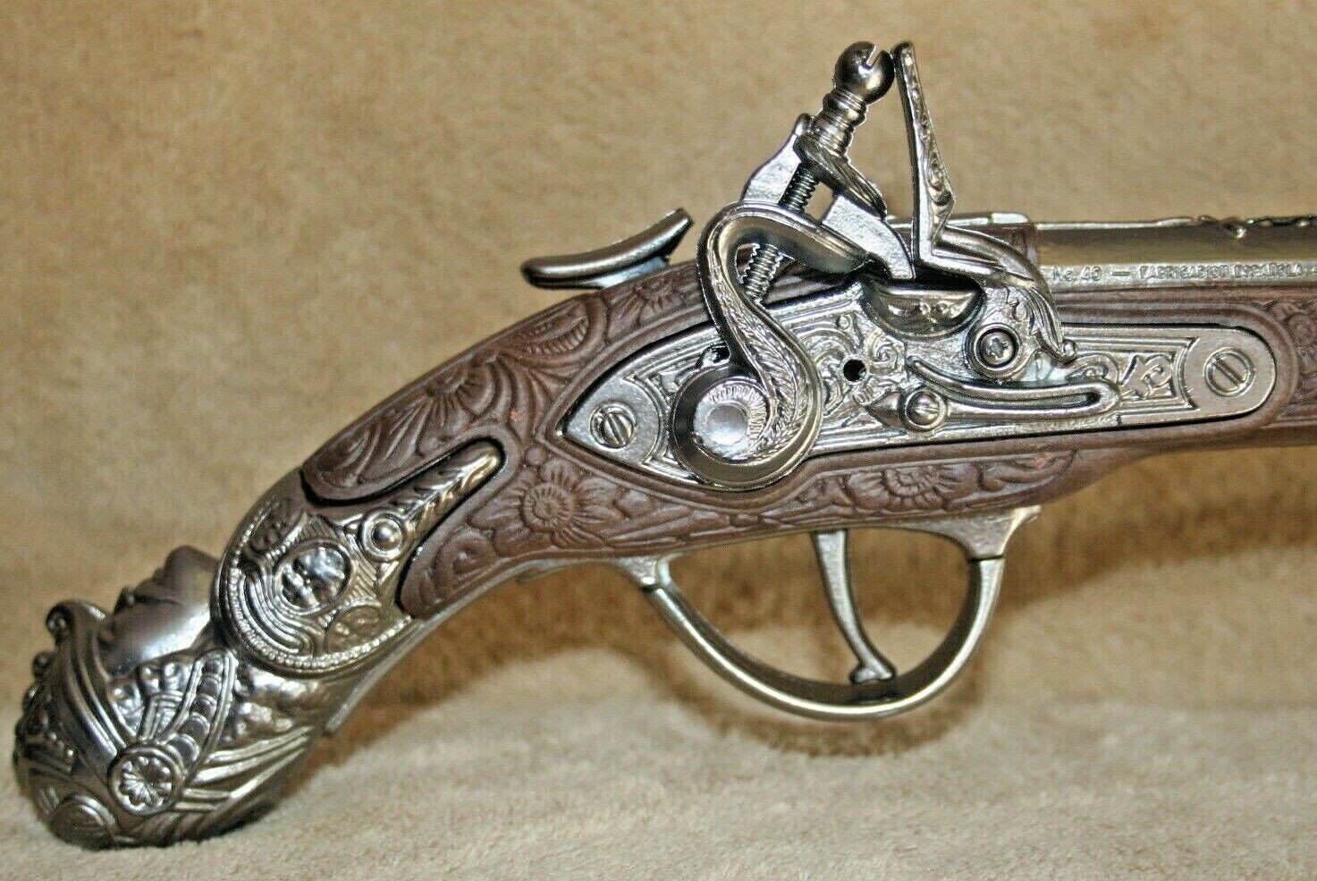 Toy Pirate Gun with Bright Orange Tip Made in Spain by Gonher