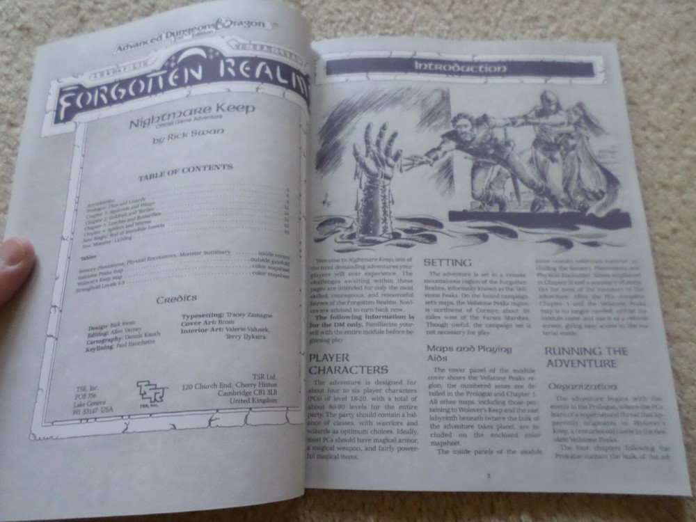 FA2 Nightmare Keep Forgotten Realms Dungeons & Dragons adventure module