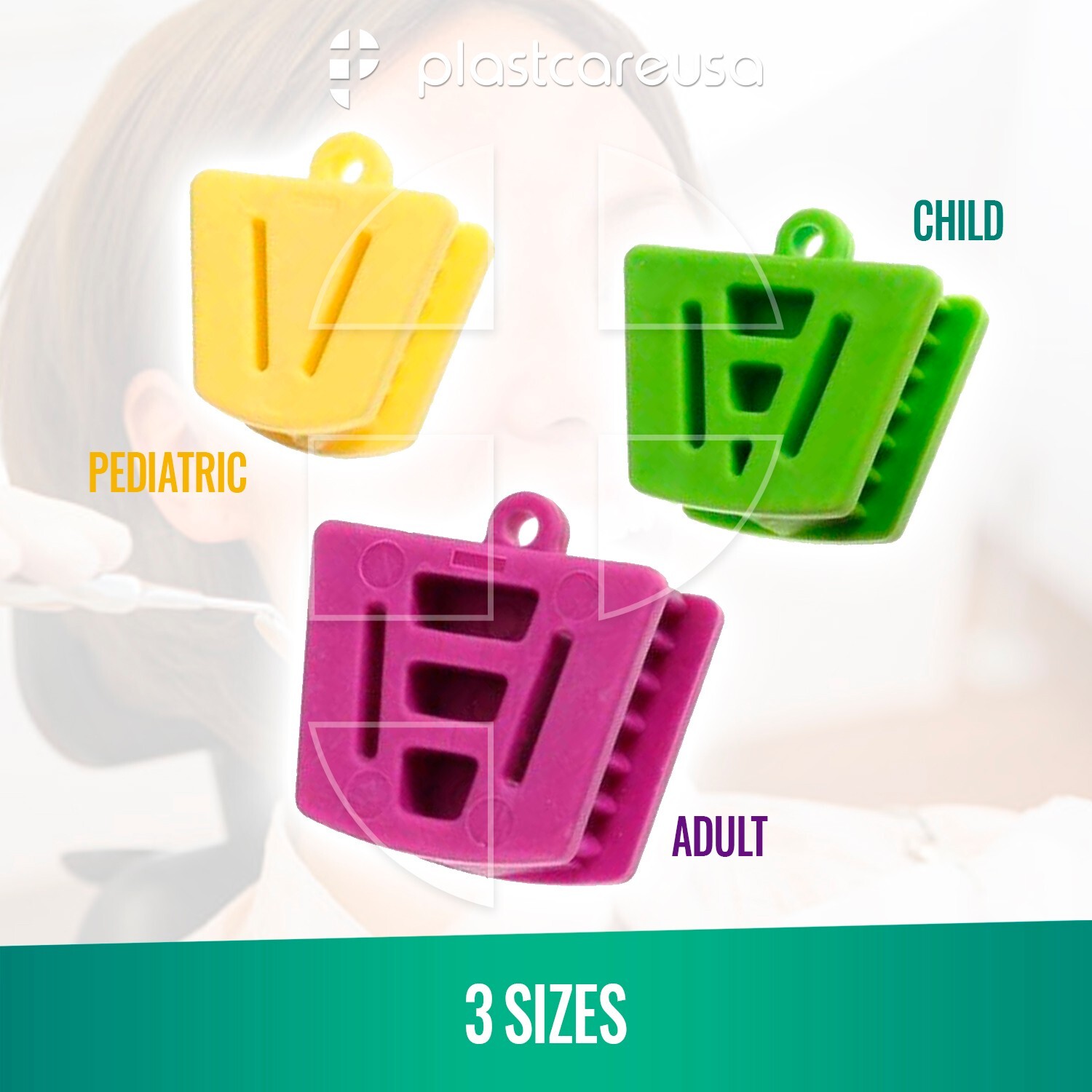 Silicone Dental Mouth Bite Blocks Props Small Medium Large for Teeth