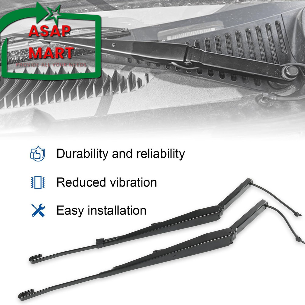 Front Windshield Wiper Arm Kit Replacement For Chevy Silverado...