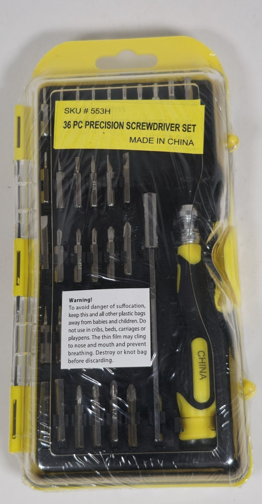 36 Pc Precision Screwdriver Set New Sealed Mini Tool Kit Bits Repair Electronics