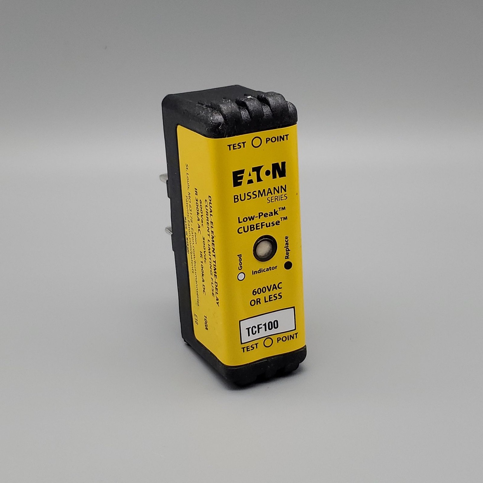 Bussmann TCF100 CUBE Fuse Dual Element Time Delay 100A 600 VAC 300 VDC