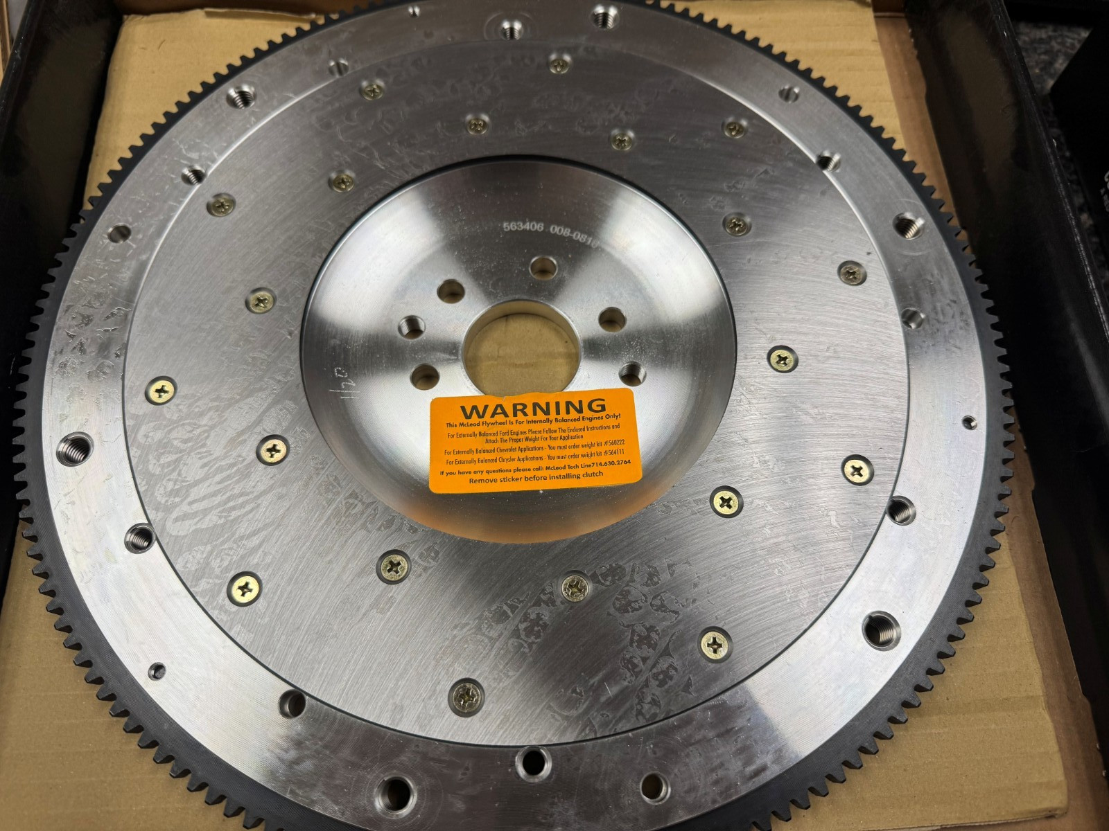 McLeod 563406 Aluminum Flywheel Ford 4.6 6 bolt Crank 1996-2004