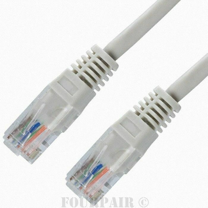 3 Pack Lot - 50ft CAT6 Ethernet Network LAN Router Patch Cable Cord Wire Gray