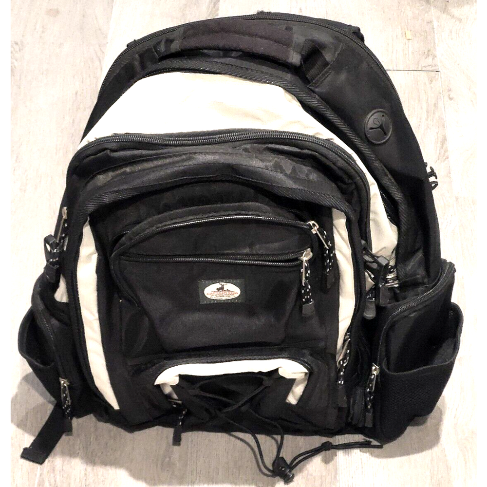 CAPTAIN STAG Expandable Hiking Backpack Black Padded Sturdy Excellent Condition