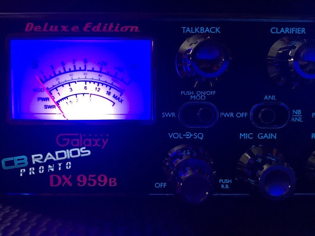 Galaxy DX-959B CB Radio 40 Channels AM/SSB Variable Power Factory Stock Radio