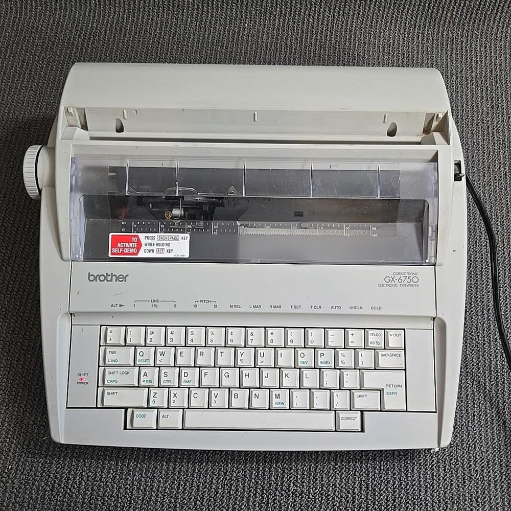 Brother Correctronic GX-6750 Electronic Typewriter - Tested