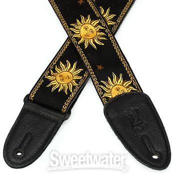 Levy's MPJG '60s Sun Polyester Guitar Strap - Black