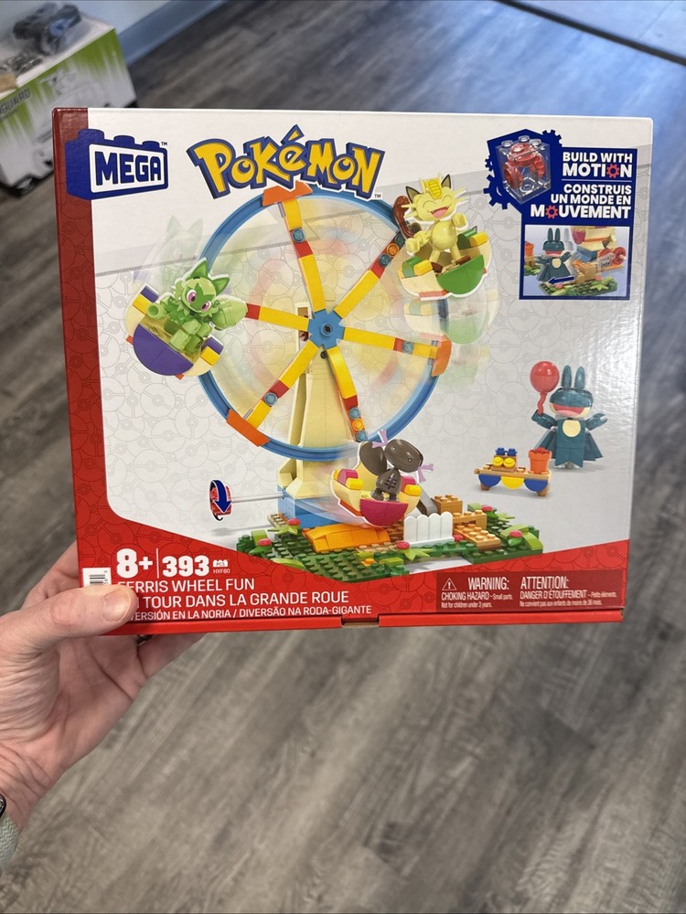 Mega Pokemon Ferris Wheel Fun Building Set NEW