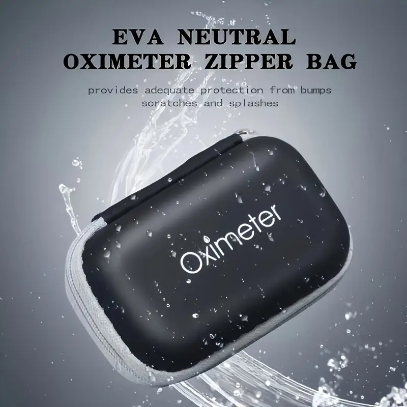 Waterproof EVA Oximeter Case Zipper Hard Shell