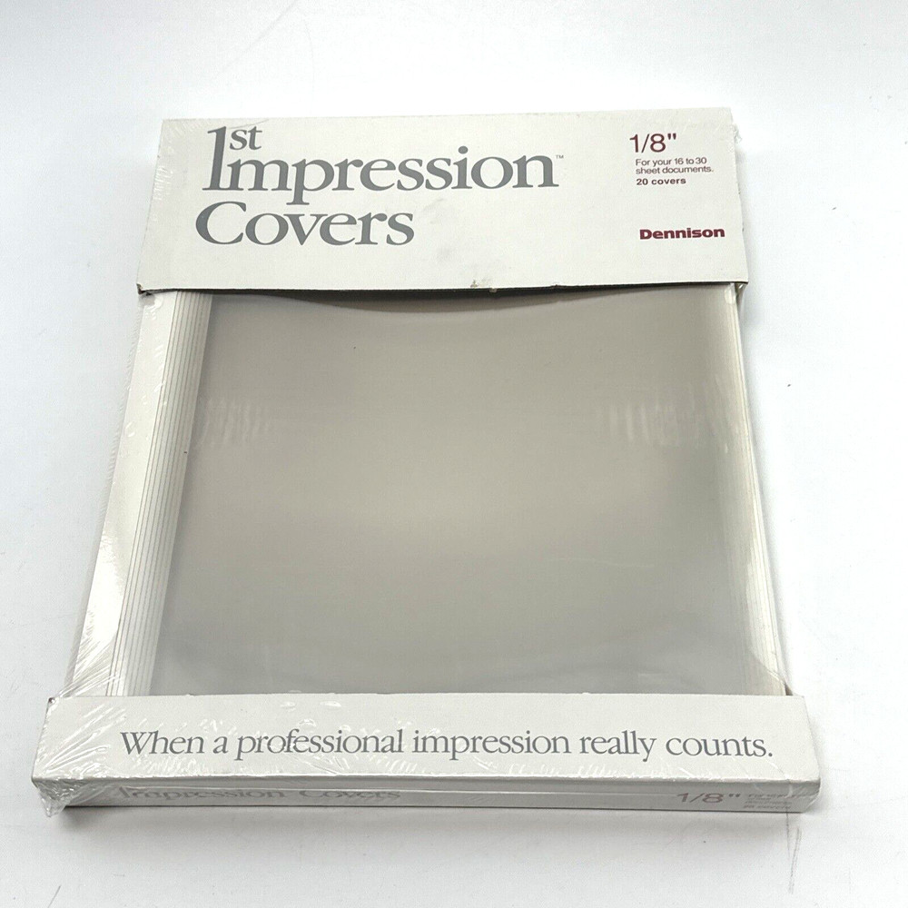 Avery 1st Impression 1/8" Capacity Covers Classic White, For 16-30 Sheets