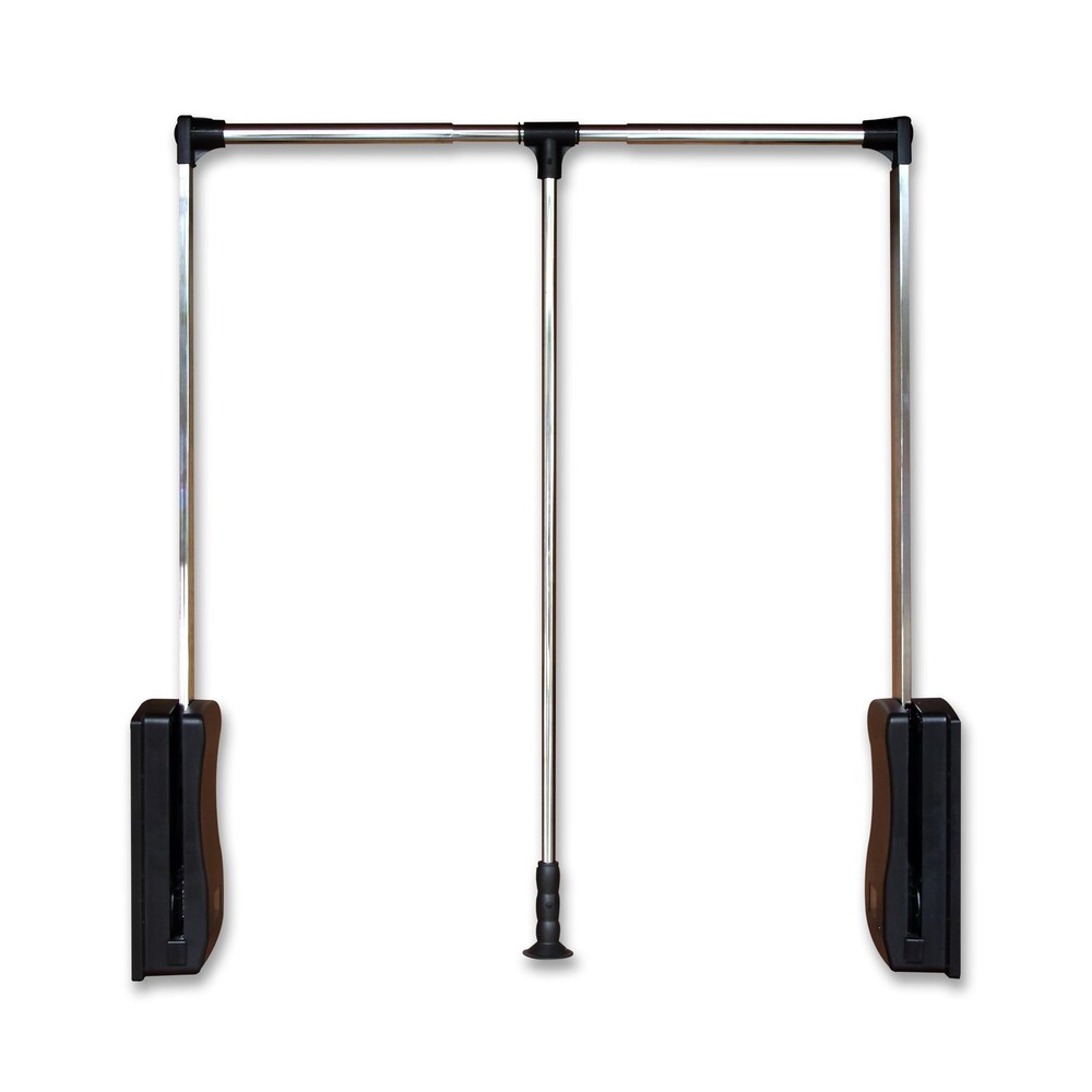 STORKING Pull Down Closet Rod 26"-35", Adjustable Side 35 inch, chrome