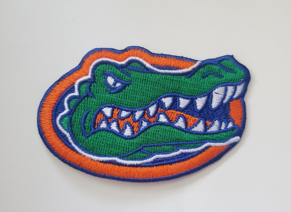 Florida Gators Patch. Fully Embroidered. Iron On Backing. 3"x2"