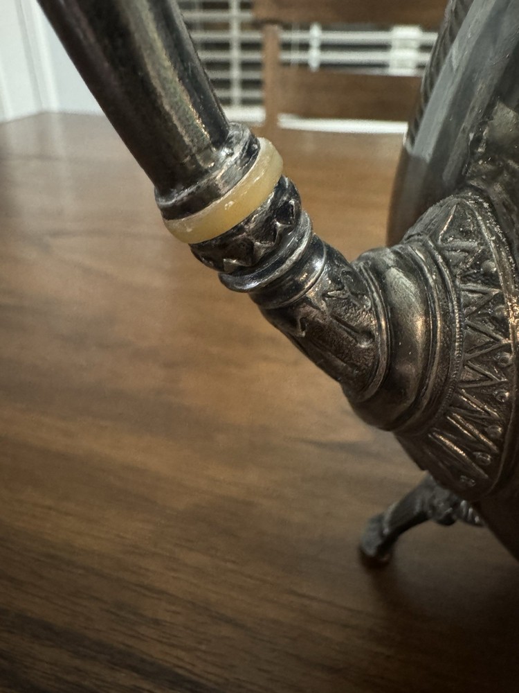 Antique Meriden Britannia Teapot Silver Plated Pattern 1925