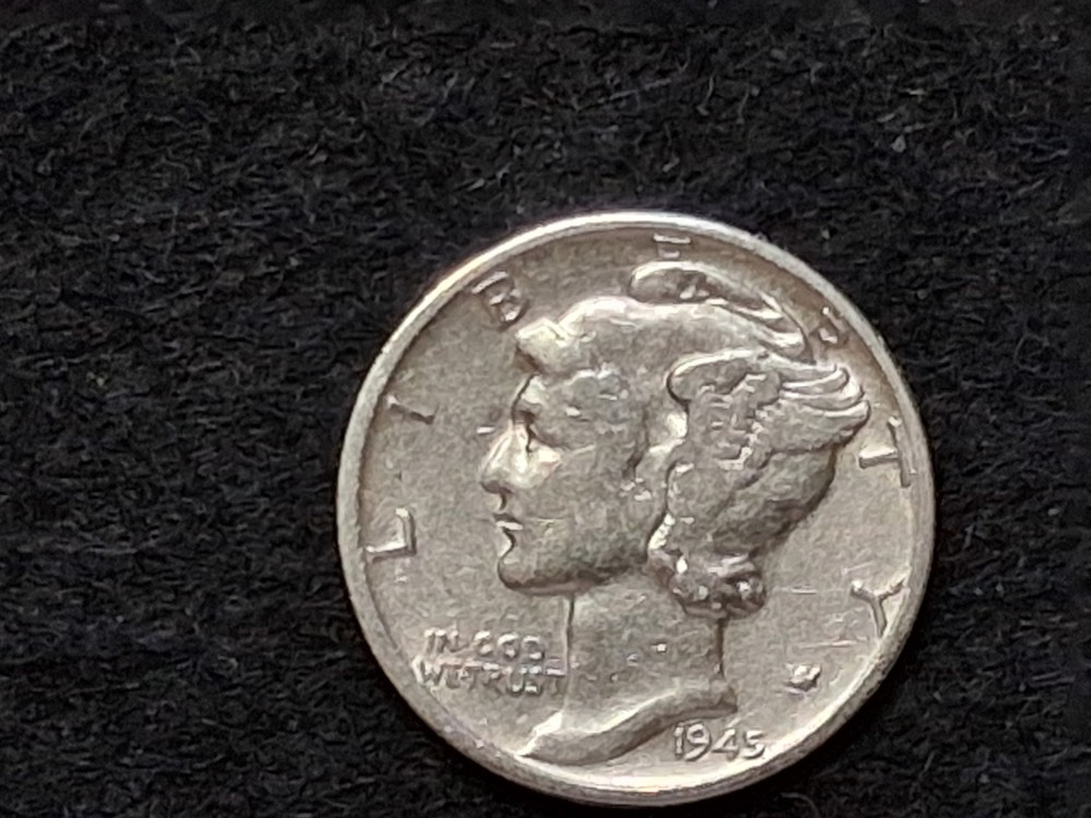 1945 P Mercury Dime