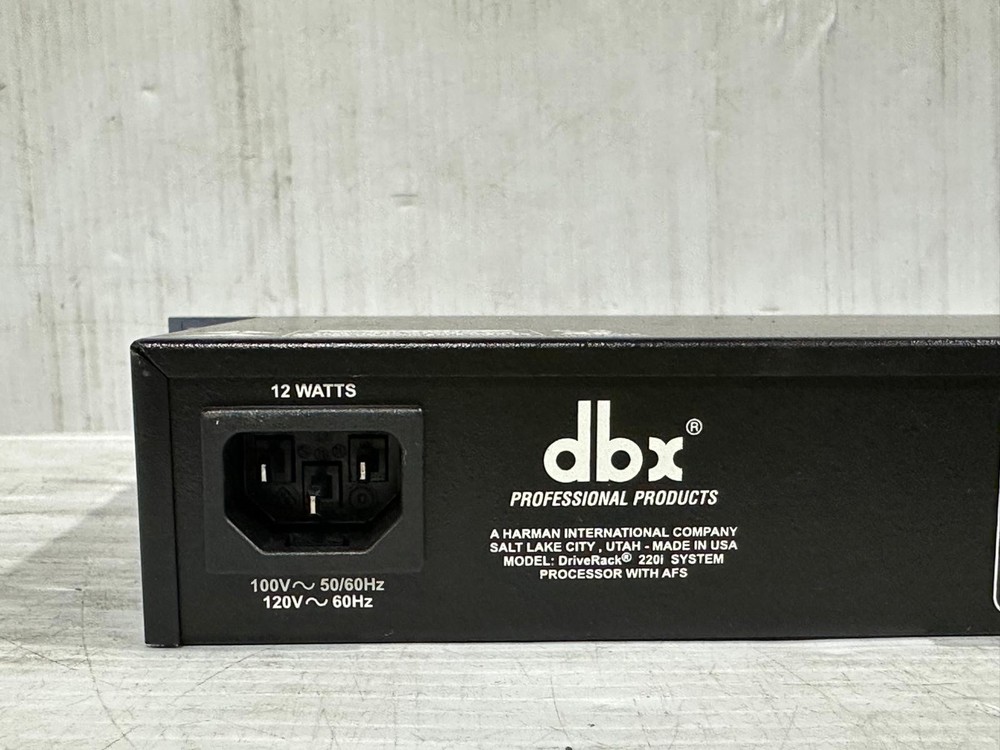 DBX Drive Rack 220i System Processor With AFS #5146 (One) THS