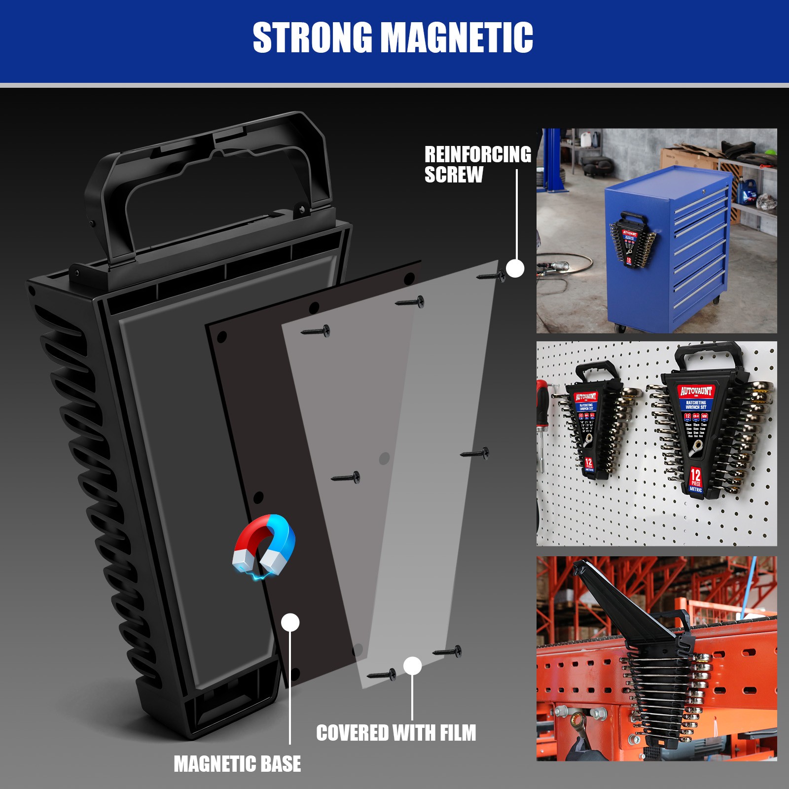 24/12PC Ratcheting Wrench Set Metric & SAE with Organizer 8-19 mm & 1/4" to 7/8"