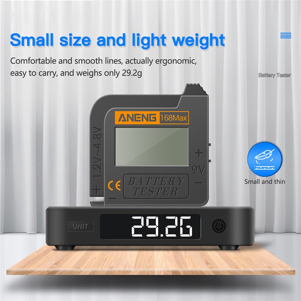 Battery Tester 9V AA AAA Button Cell Universal LCD Digital Display Battery Teste