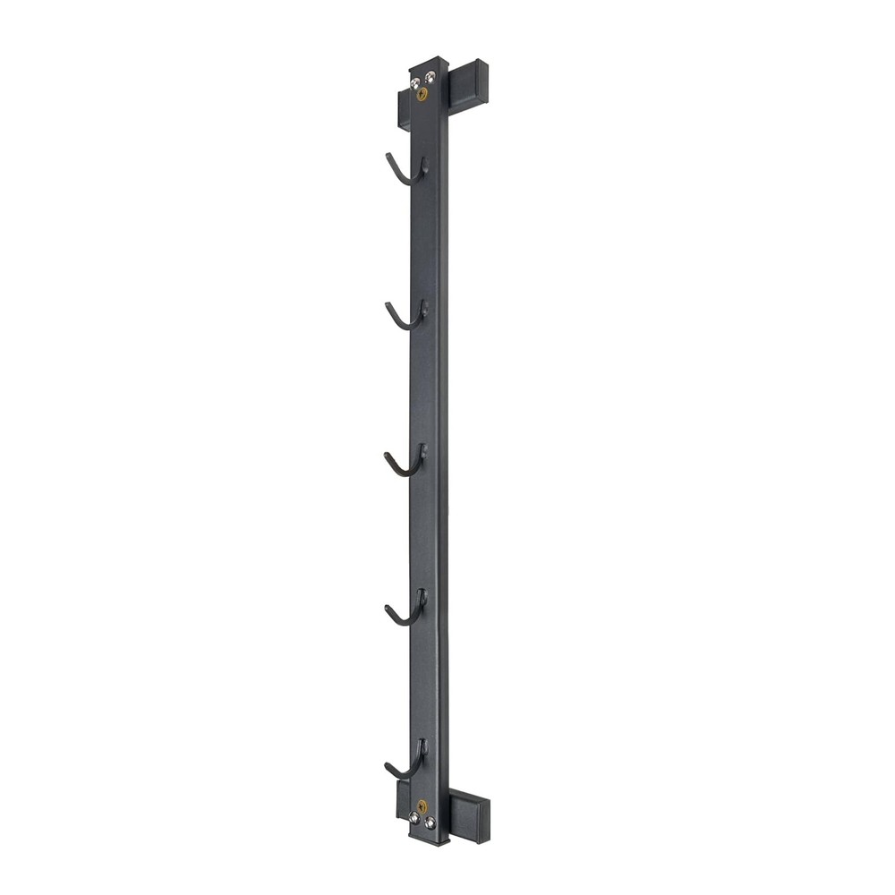 Wall Mounted Lat Pull Down Bar Organizer with Hooks, Home Gym Storage Rack fo...