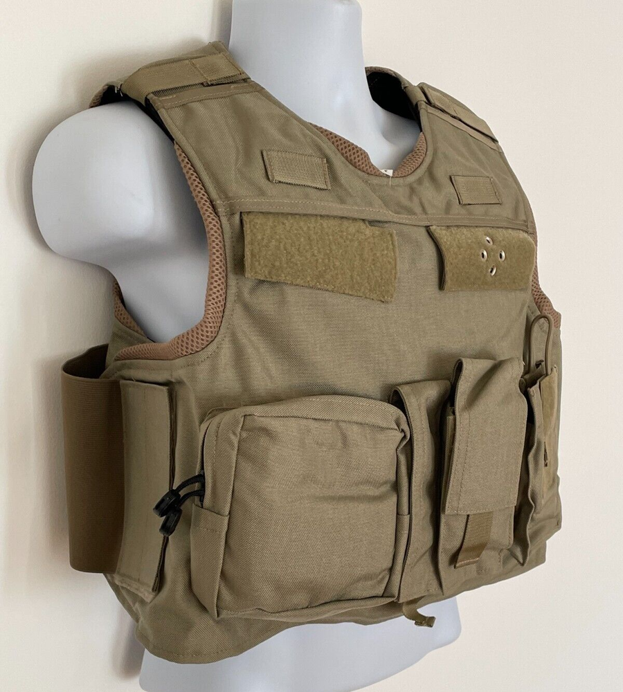 SECOND CHANCE Standard Fix Pocket Armor Carrier Side Open Medium 2214-2015 Tan