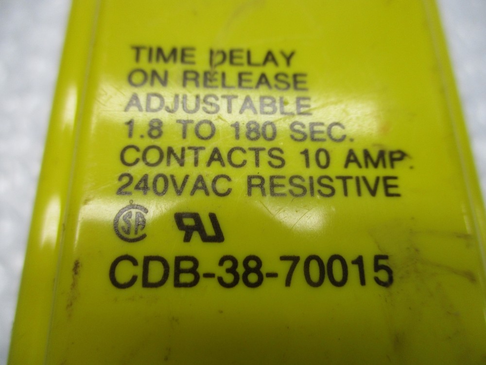 POTTER & BRUMFIELD CDB-38-70015 TIME DELAY RELAY NSNP