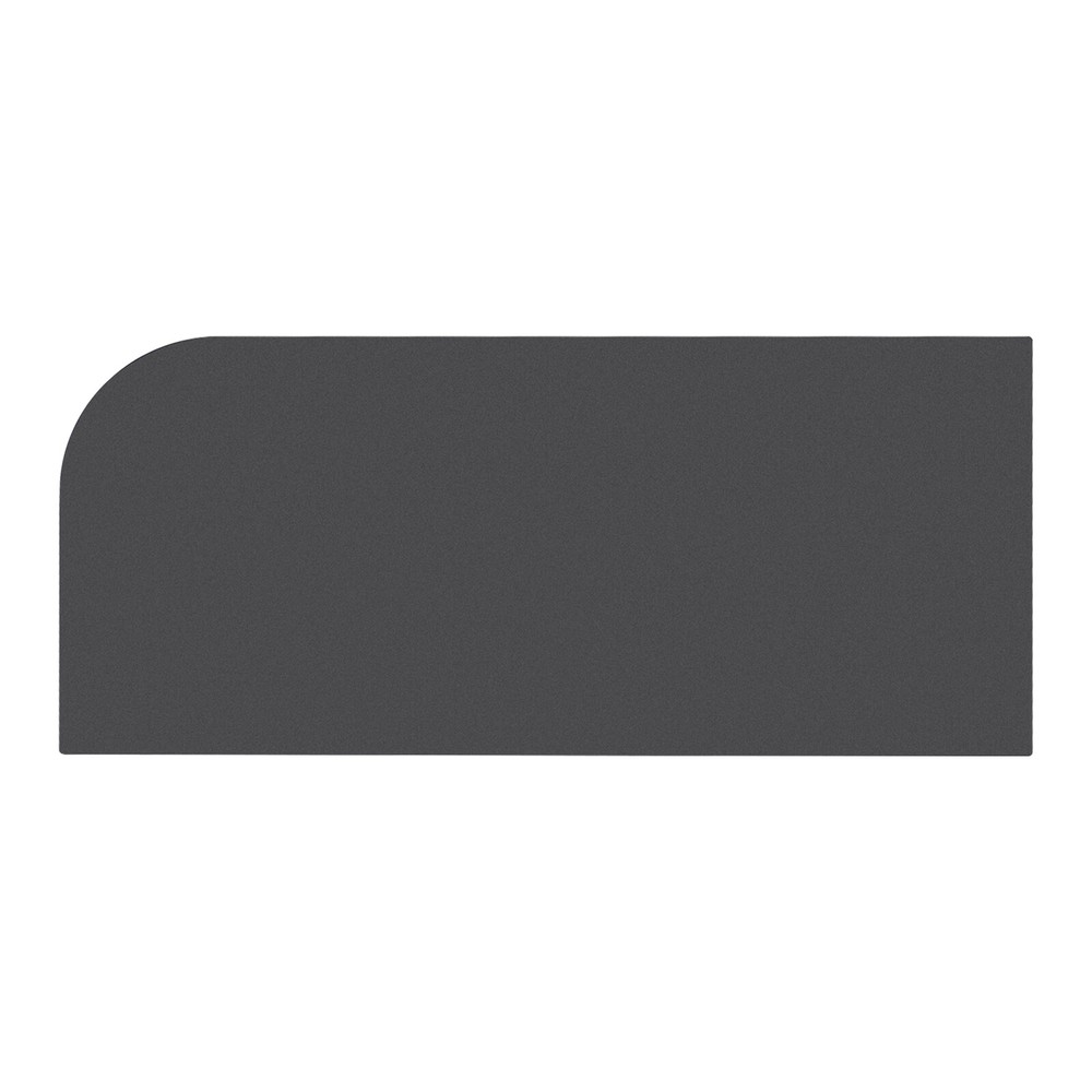 Wall-Mounted Men Urinal Partition Screen, Urinal Partition Divider Screen Black