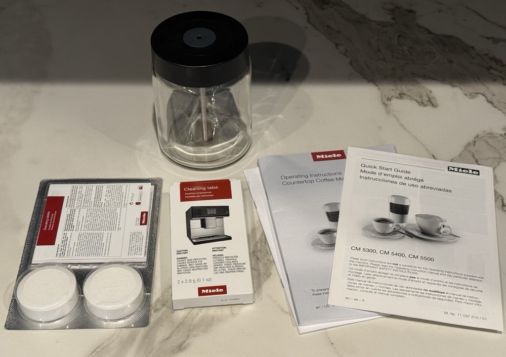 Miele CM5300 Coffee System, Black, Lightly Used W/ Steaming Jar