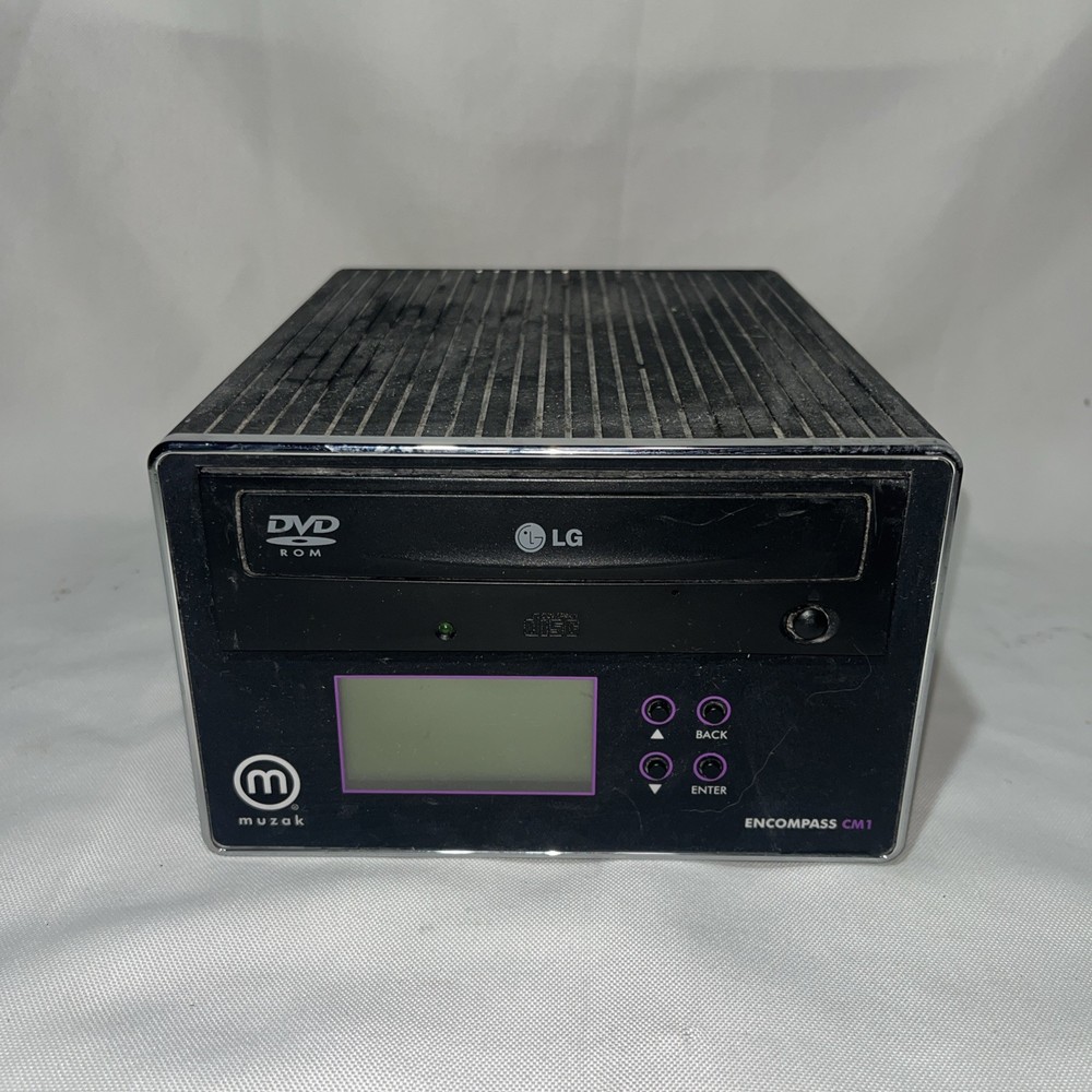 Muzak Encompass CM1 Black LG DVD-ROM XD CD Music System