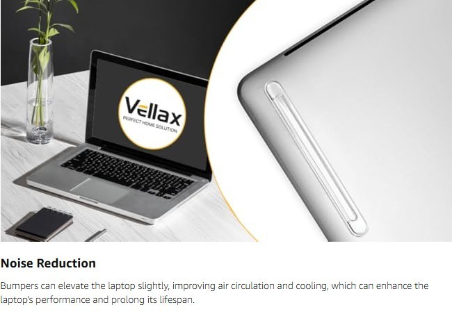 Vellax Clear Silicone Wall Protectors - 4 Pieces Set