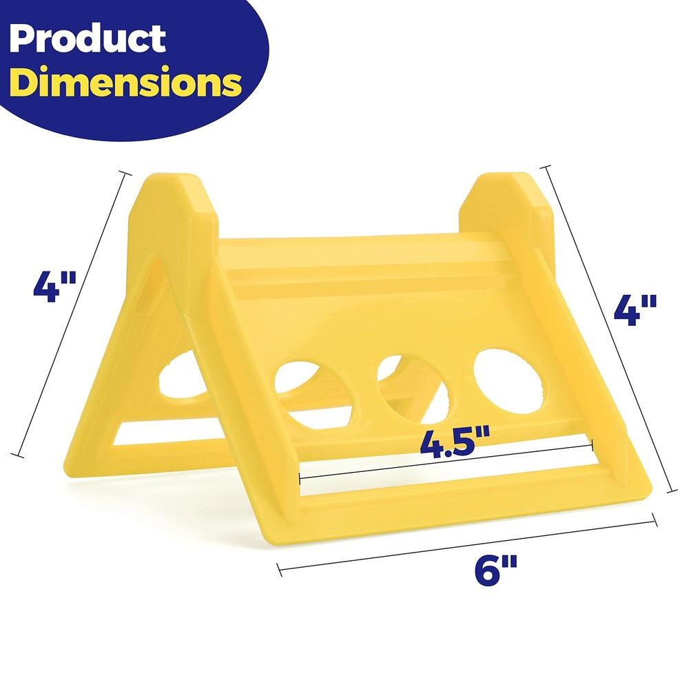 24 Pack Edge Corner Protector With Carrying Case for Flatbed Cargo Yellow