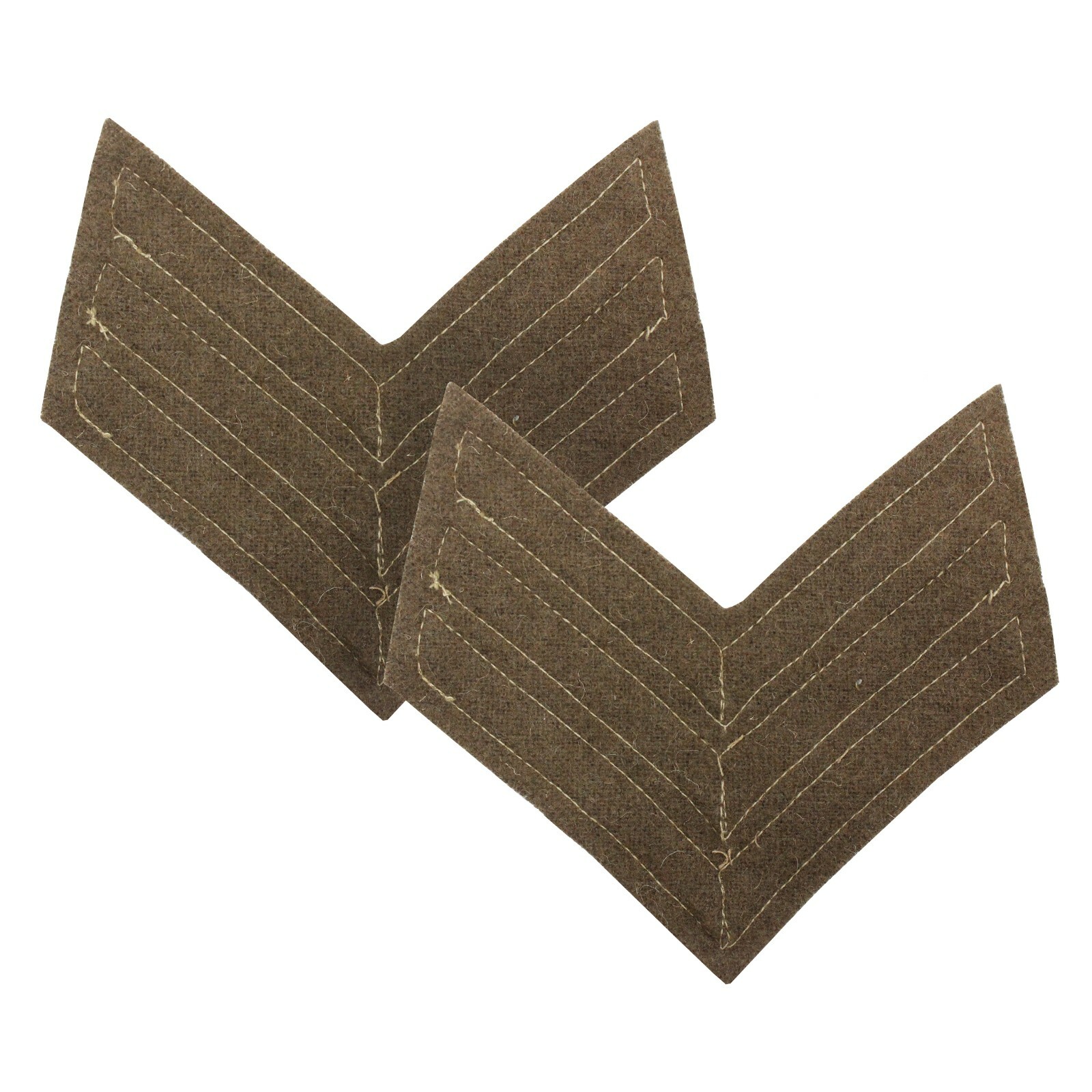 WW2 British Rank Stripes - Sergeant - Quality Reproduction Rank Insignia Pair
