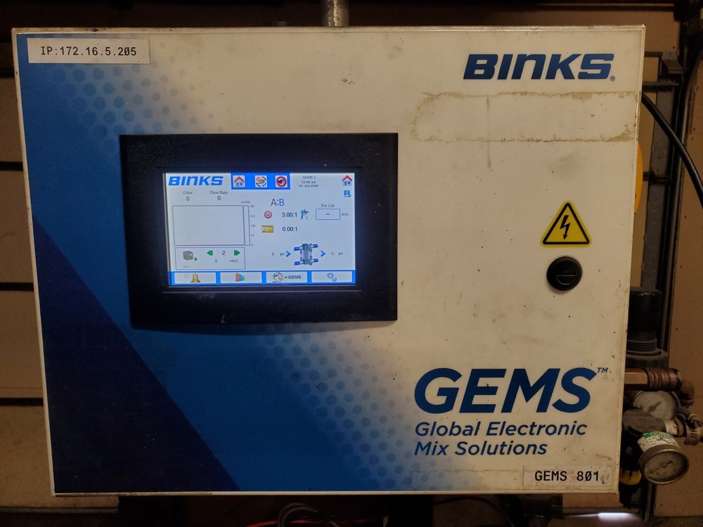 Binks GEMS E2L-121101 2k Component Mixer, 110-230V, Electrical