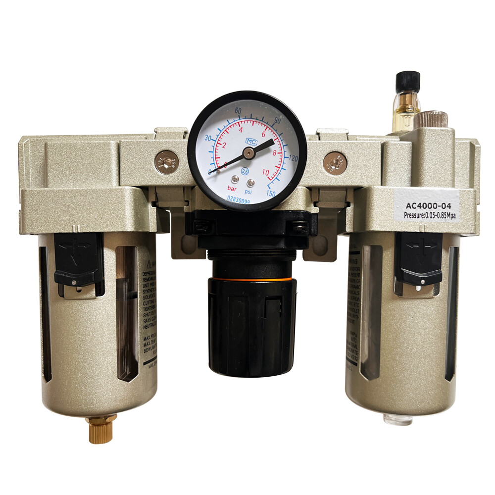 New 0.75" Filter Regulator Control Moisture Trap Lubricator for Air Compressor