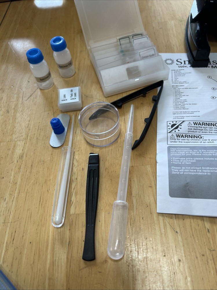 Microscope Kit Kids Ages 8+ STEM by Smithsonian