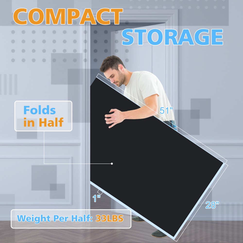 Ping Pong Conversion Top, 8.5ft Black Foldable Portable Table Tennis Top w/Net