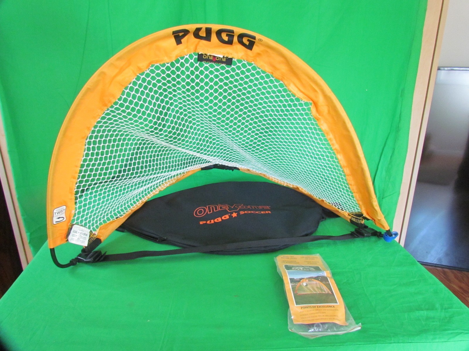 PUGG One V One Mini Soccer Training Goal 2.5' Footer Portable Pop-Up Practice