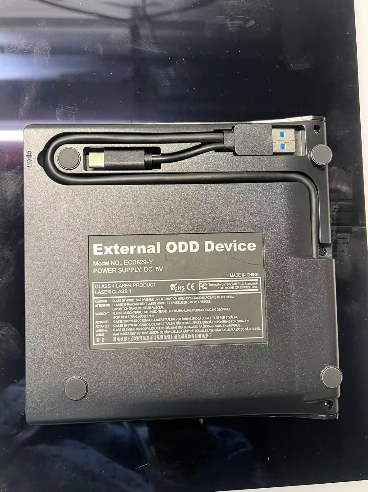 Roofull External DVD Drive USB 3.0 Type-C CD ROM Burner Writer for Laptop PC