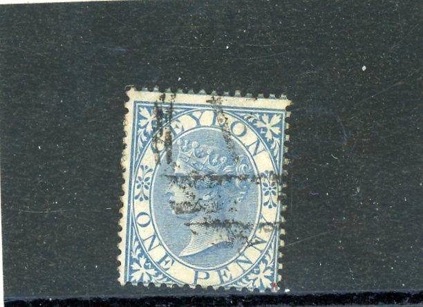 Ceylon 1868 Scott# 61 Canceled